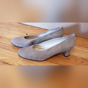 Delman Taupe Suede Flats